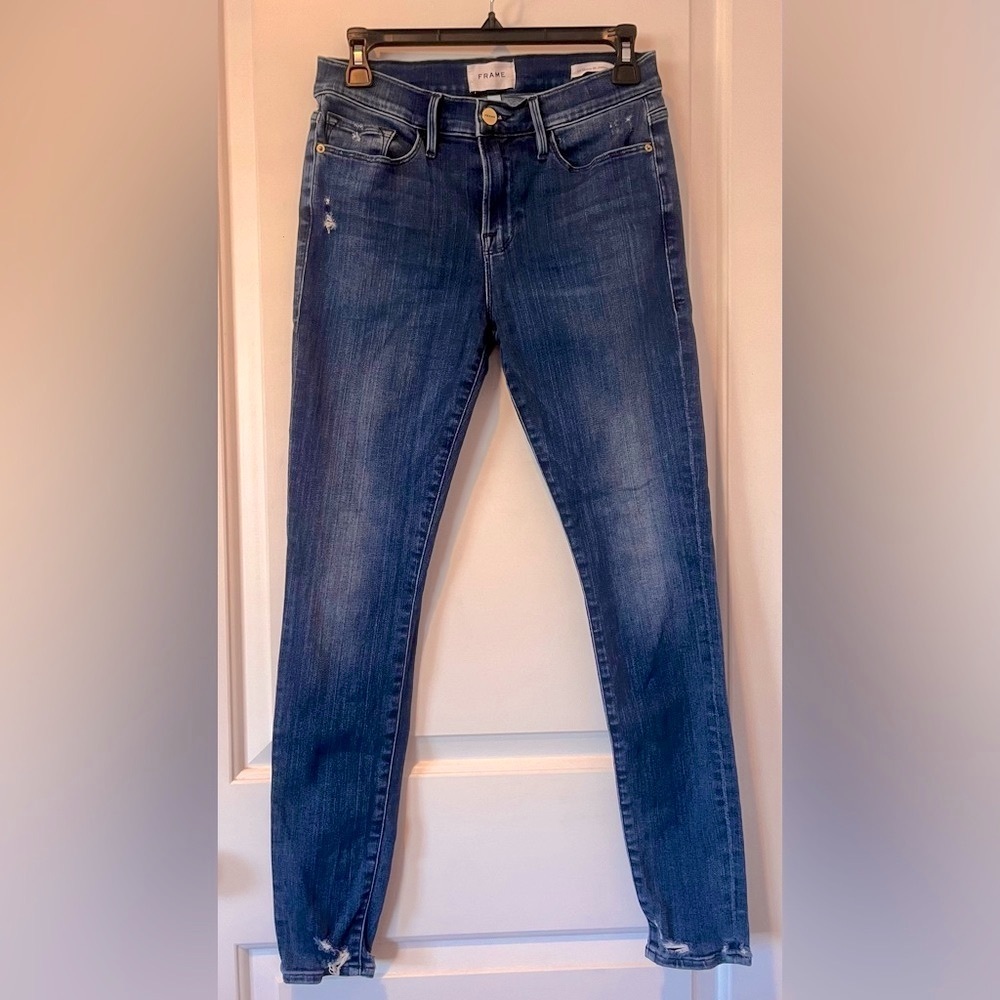 FRAME Denim Blue Le Skinny de Jeanne Jeans - 28
